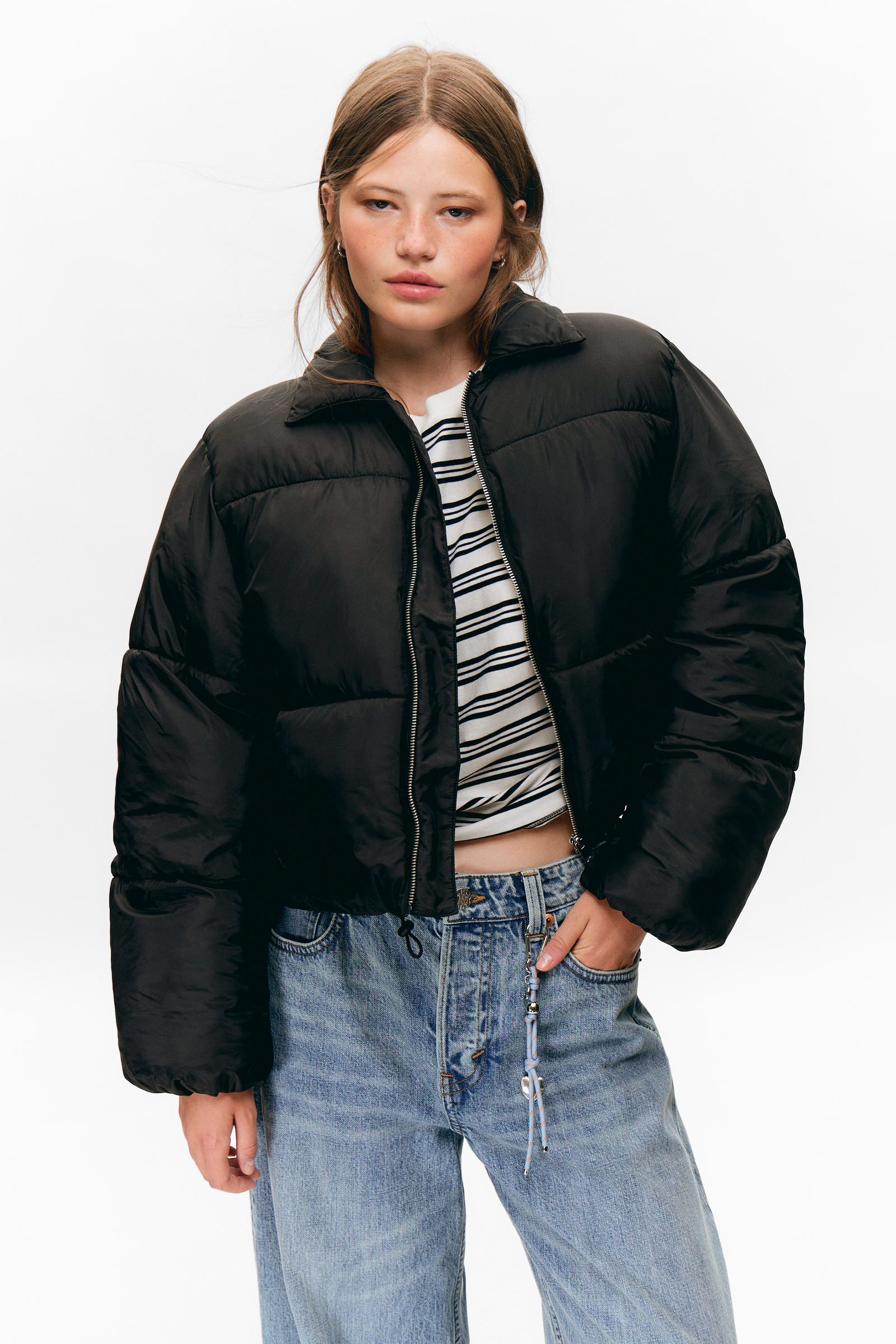 Collared Puffer Jacket von Monki