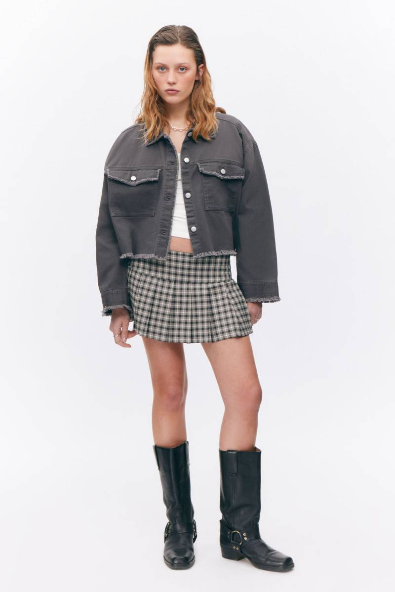 Cropped Boxy Twill Jacket von Monki