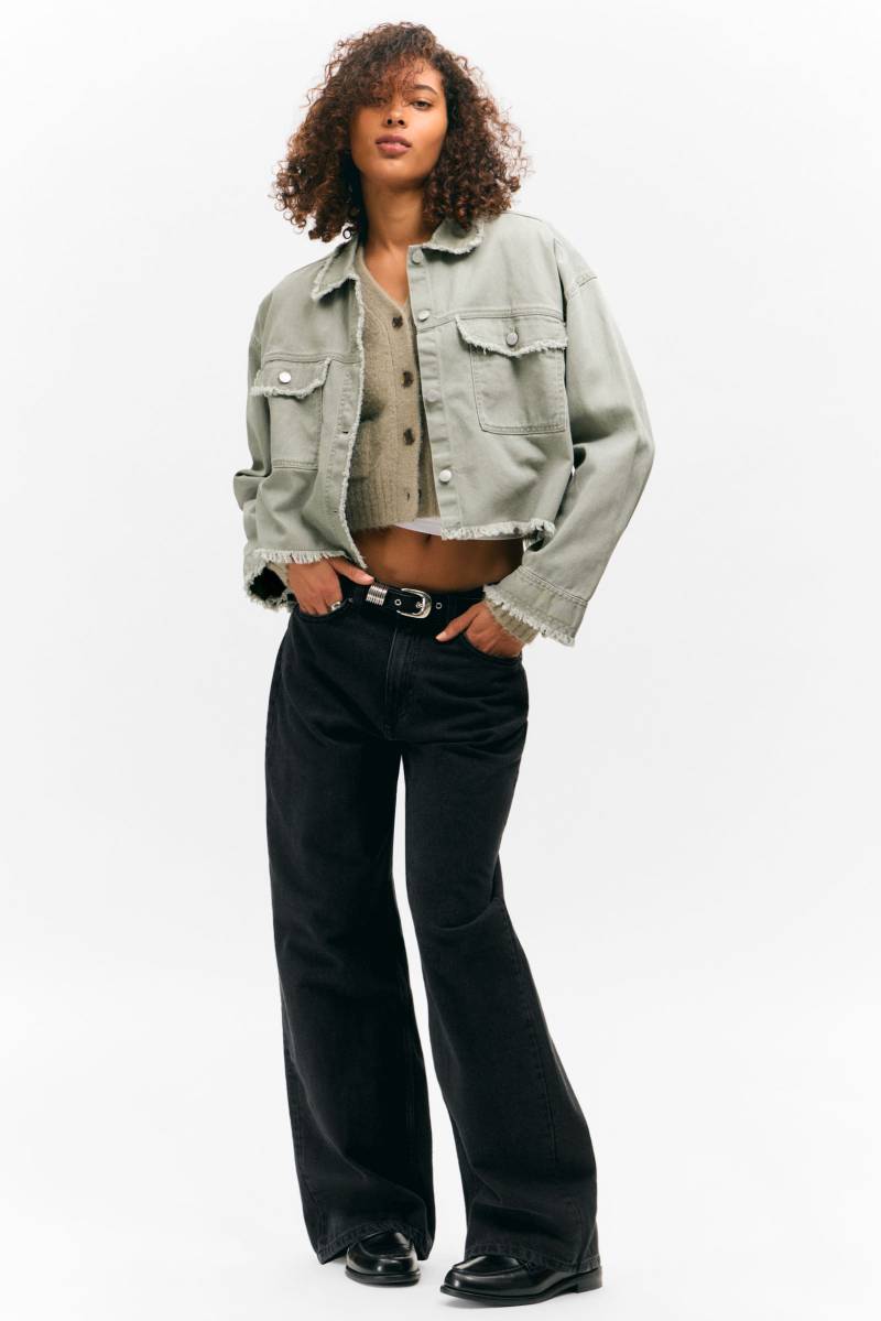 Cropped Boxy Twill Jacket von Monki