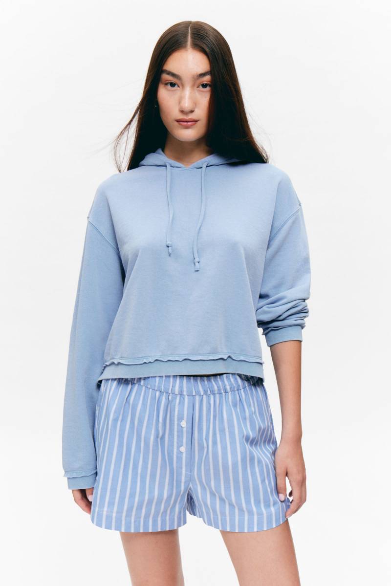 Cropped Terry Pyjama Hoodie von Monki
