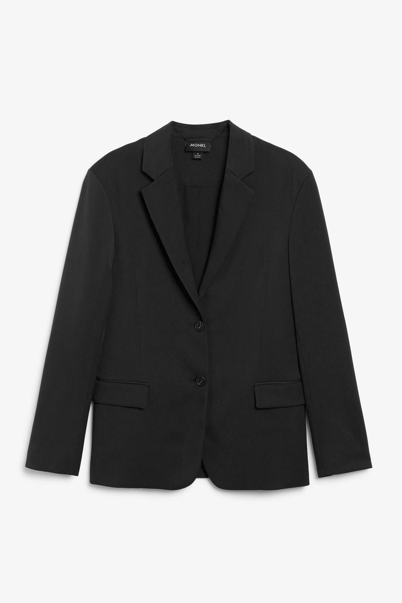 Einreihiger Blazer In Oversized-Passform - Schwarz von Monki