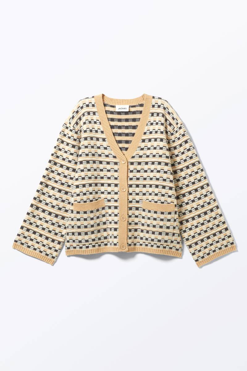 Einreihiger Strick-Cardigan - Beige von Monki