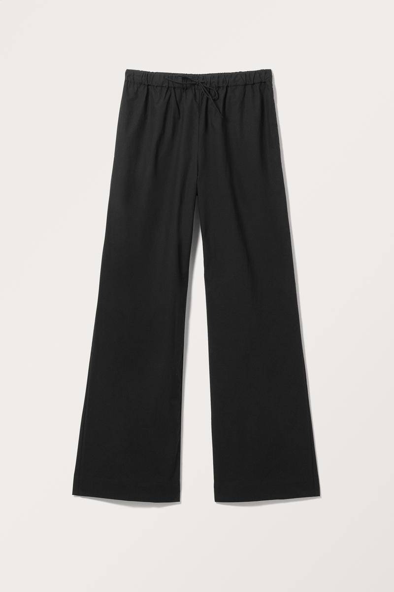 Entspannte Popeline-Hose - Schwarz von Monki