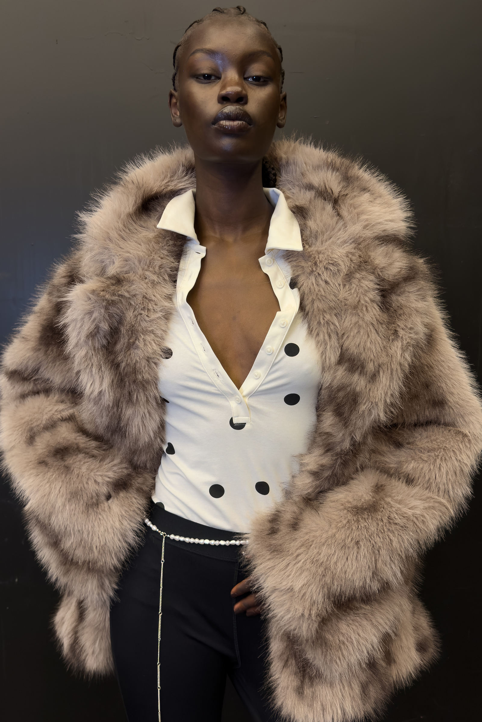 Faux Fur Jacket von Monki