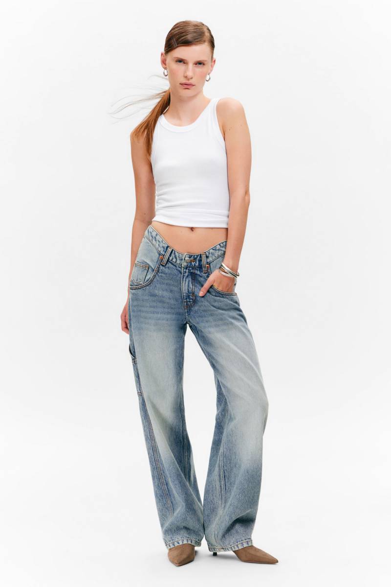 Scooped Waist Workwear Jeans von Monki