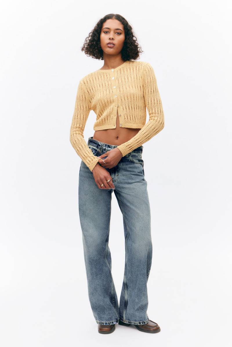 Fitted Long-Sleeved Knitted Cardigan von Monki