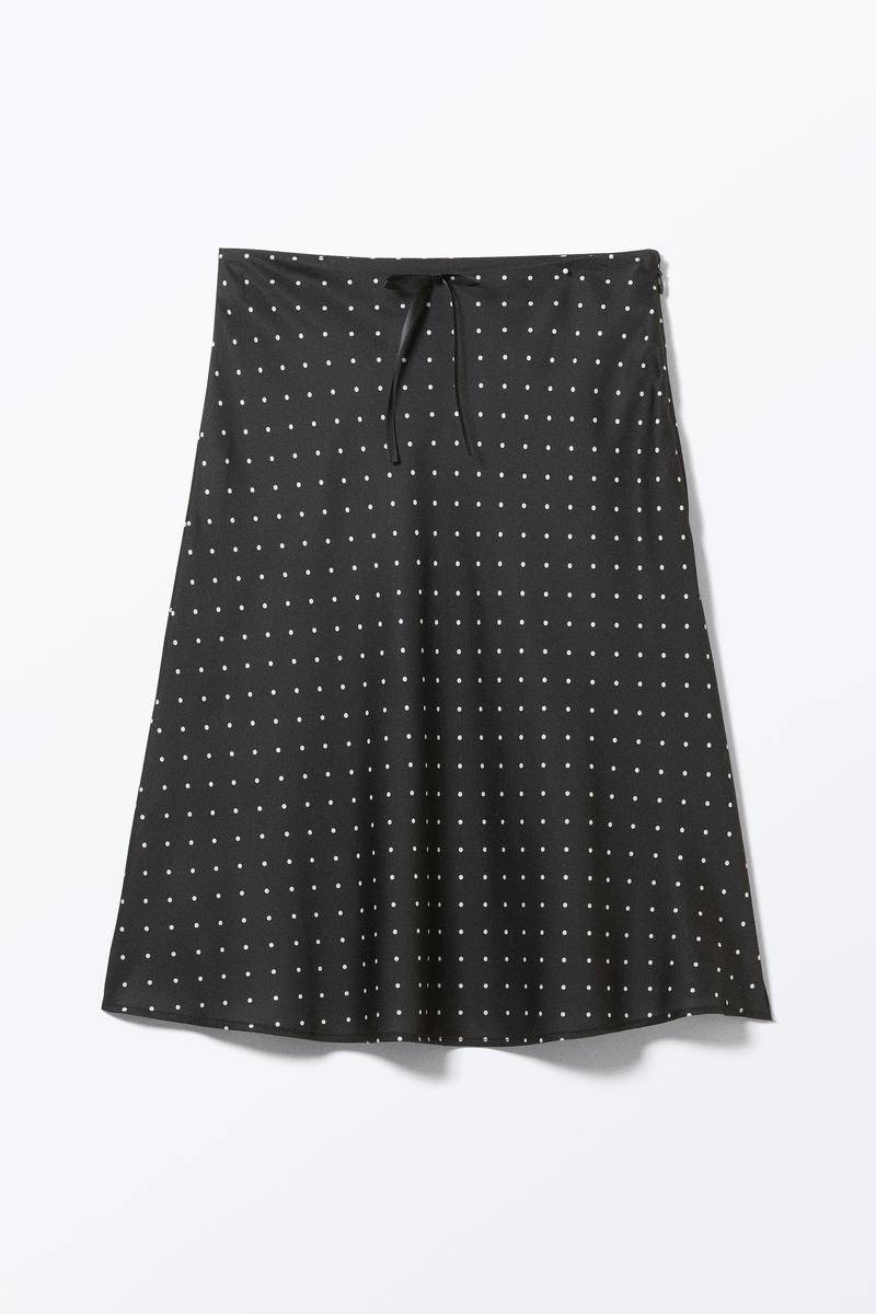 Fließender Midirock - Schwarz von Monki