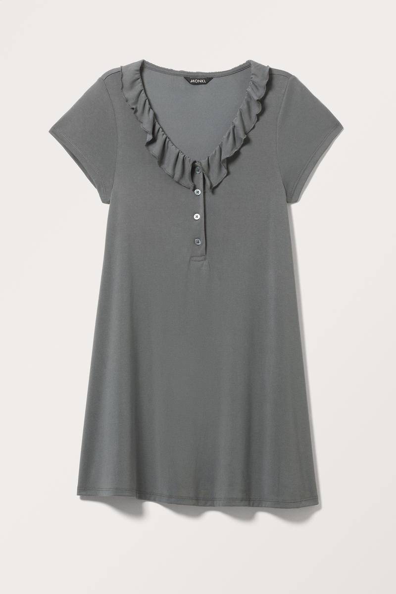 Fließendes Mini-Unterkleid - Grau von Monki