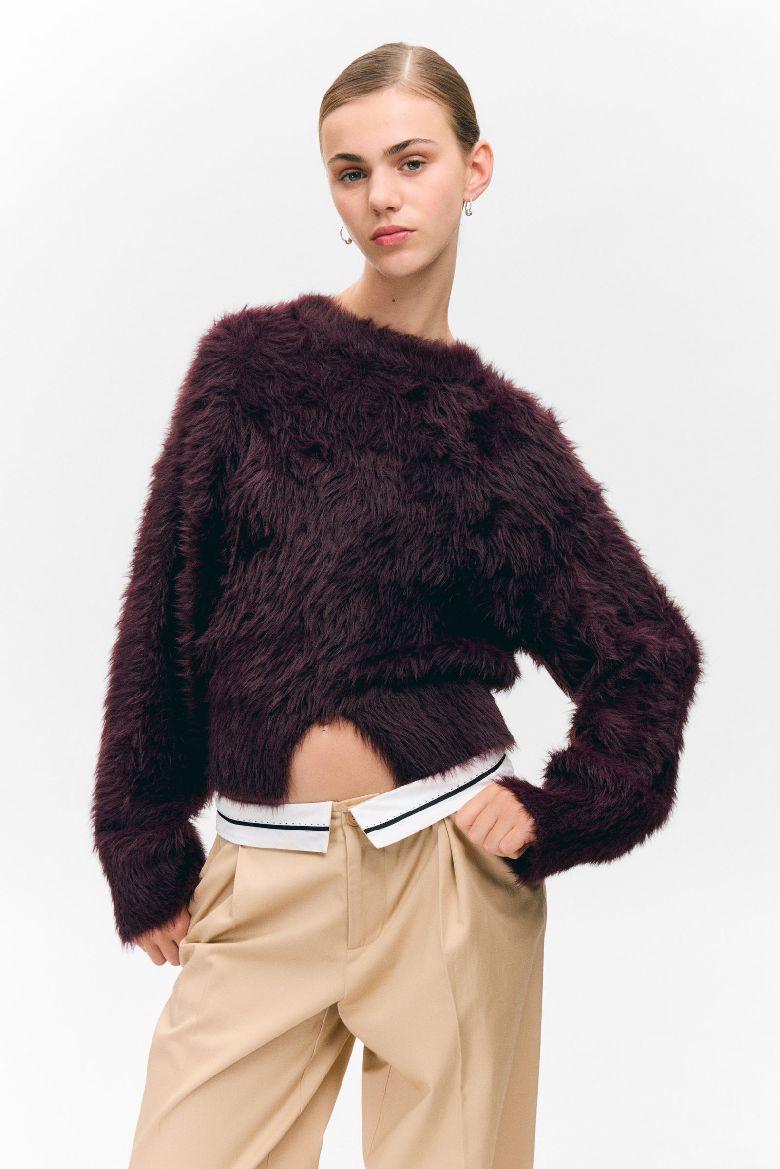 Fluffy Knitted Sweater von Monki