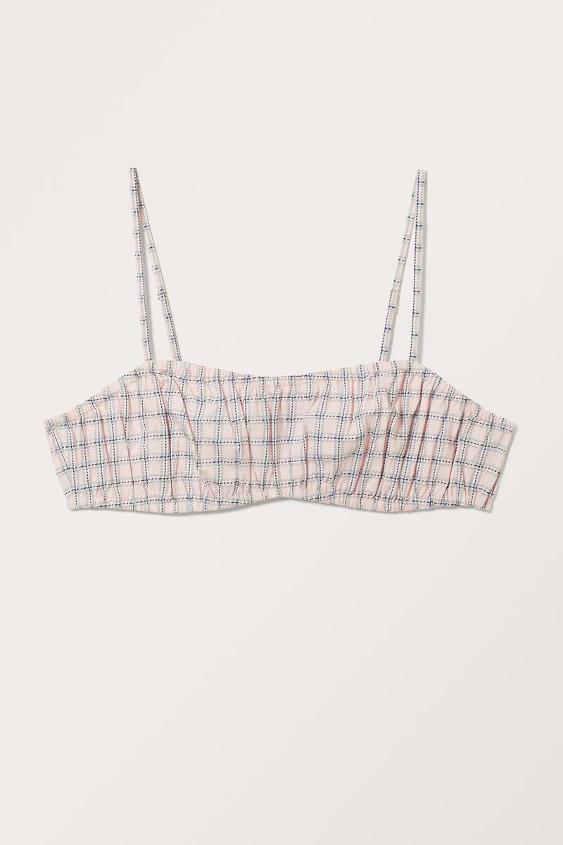 Gerafftes Mini-Top - Rosa von Monki
