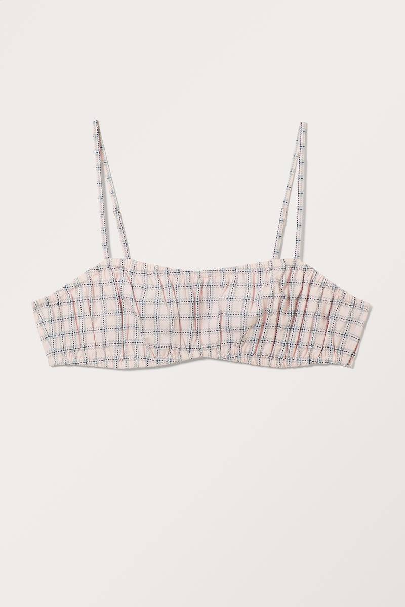 Gerafftes Mini-Top - Rosa von Monki