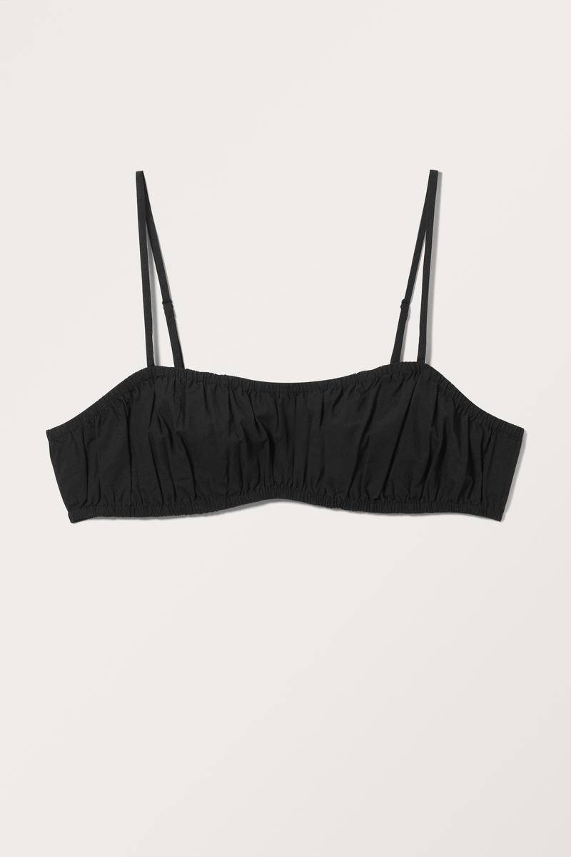 Gerafftes Mini-Top - Schwarz von Monki