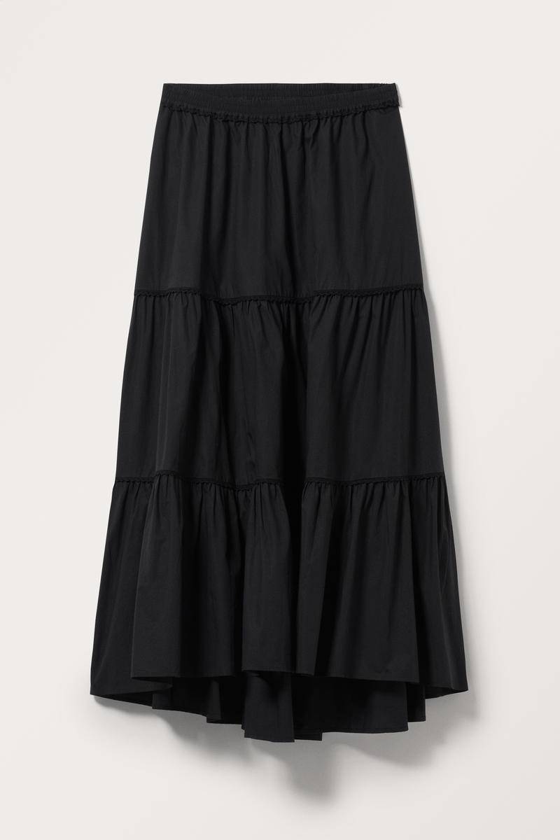 Gestufter Maxirock - Schwarz von Monki