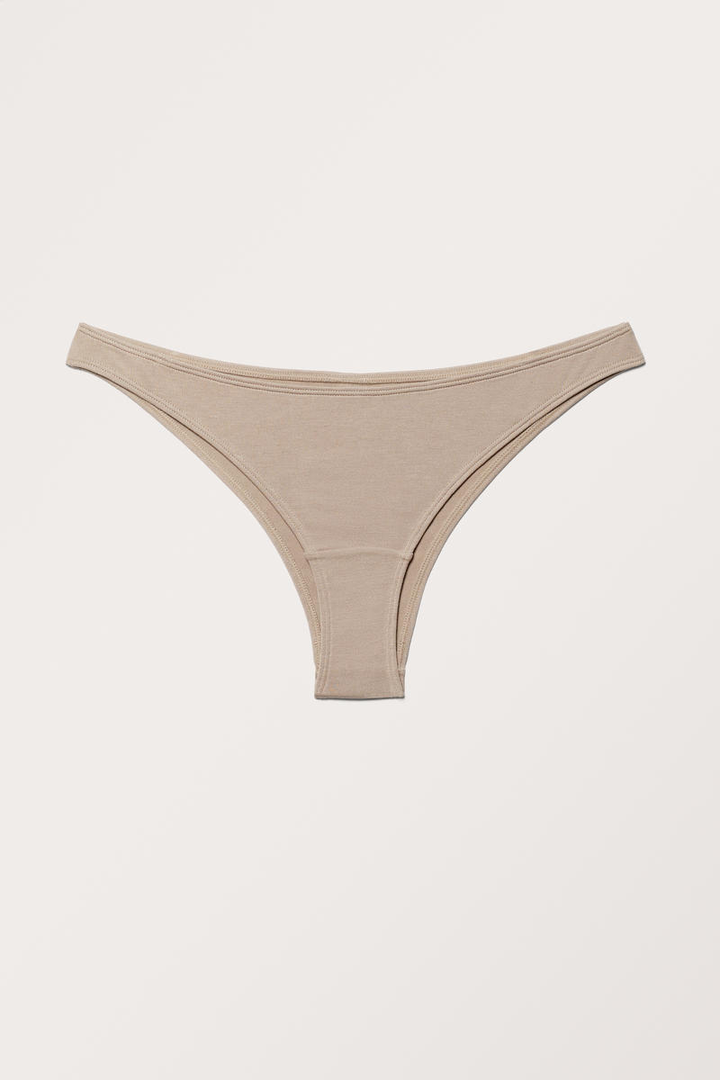 Glatter, Gewagter Modal-Slip - Beige von Monki