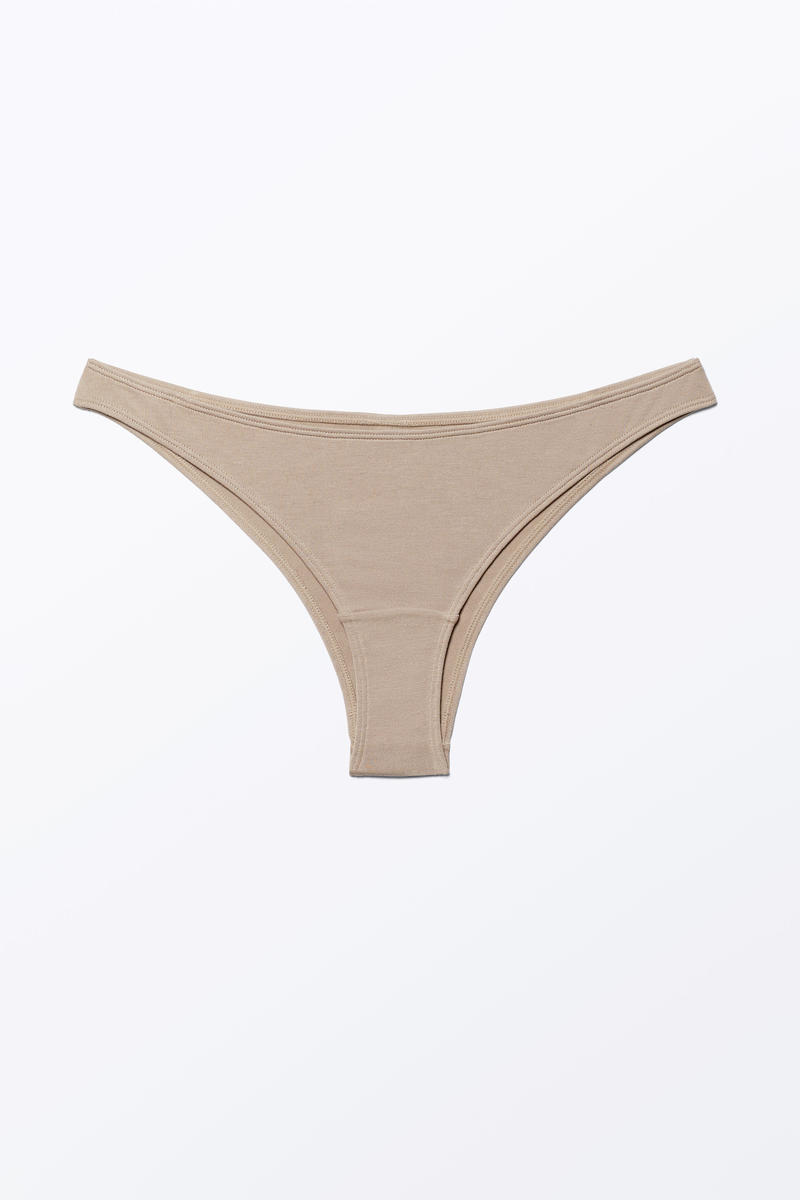 Glatter, Gewagter Modal-Slip - Beige von Monki