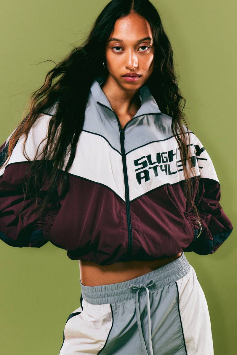 Graphic Colourblock Track Jacket von Monki