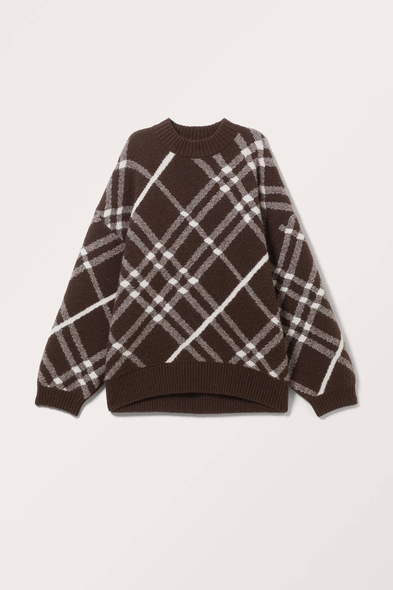 Grobstrickpullover - Braun von Monki