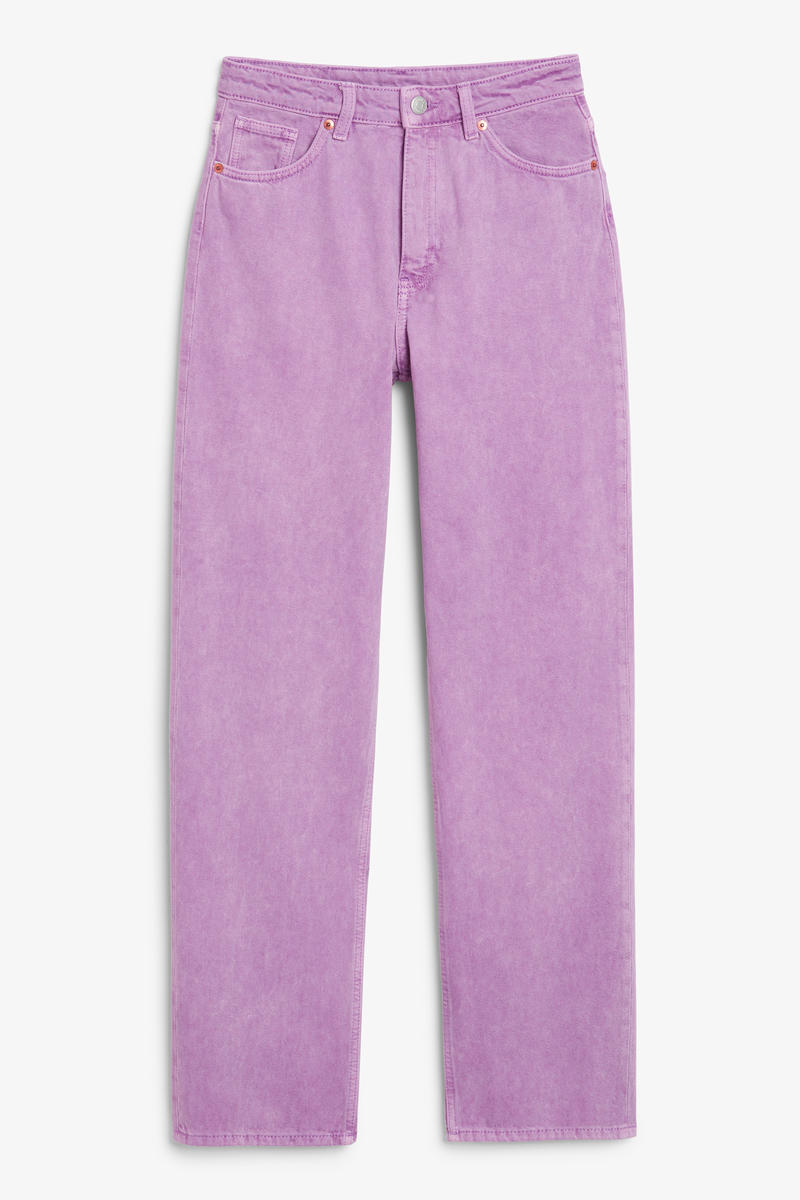 Highwaist-Jeans - Lila von Monki