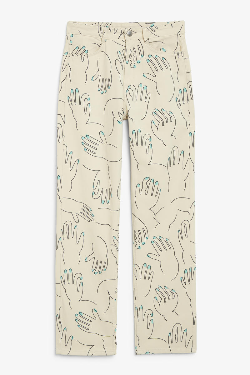 Hose Im Denim-Stil - Beige von Monki