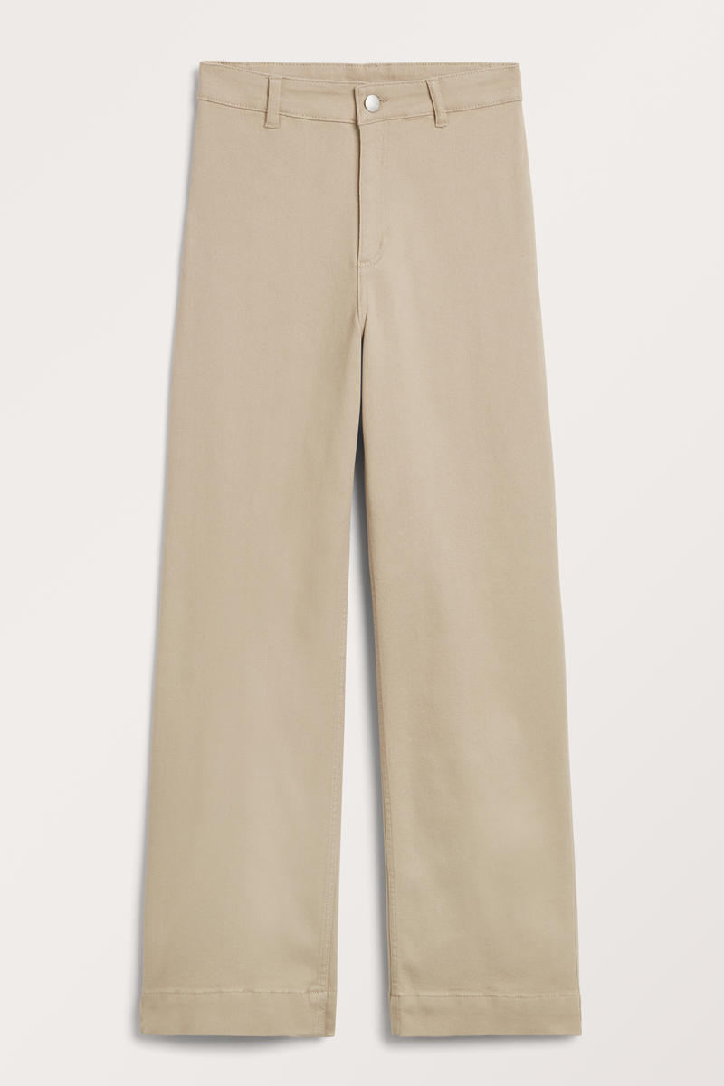 Hose Mit Normalem Bund Und Geradem Bein - Beige von Monki