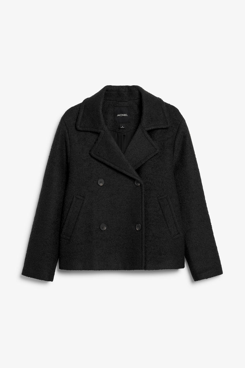 Jacke Aus Wollmischung - Schwarz von Monki