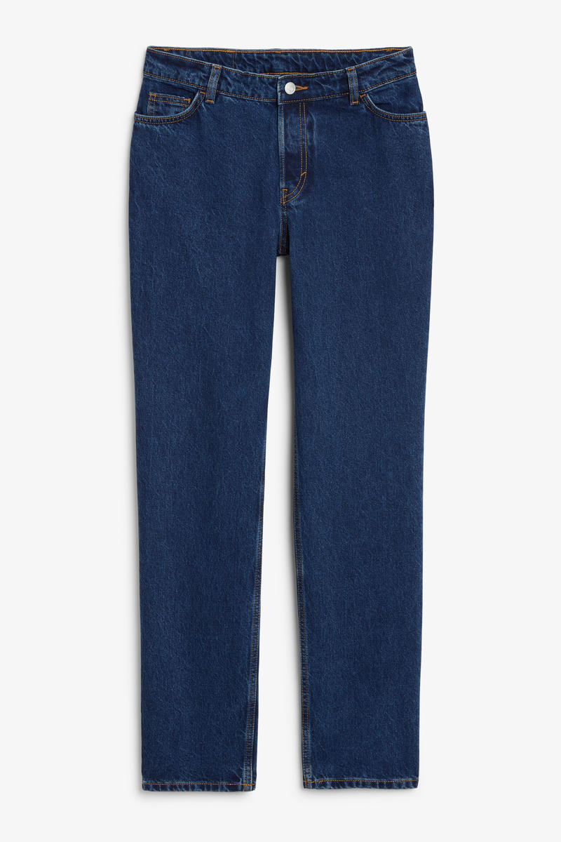 Jrd Monokomi Midwaist-Jeans Mit Geradem Bein - Blau von Monki