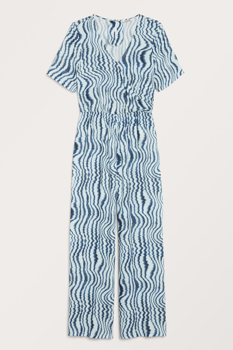 Jumpsuit Im Wickeldesign - Blau von Monki