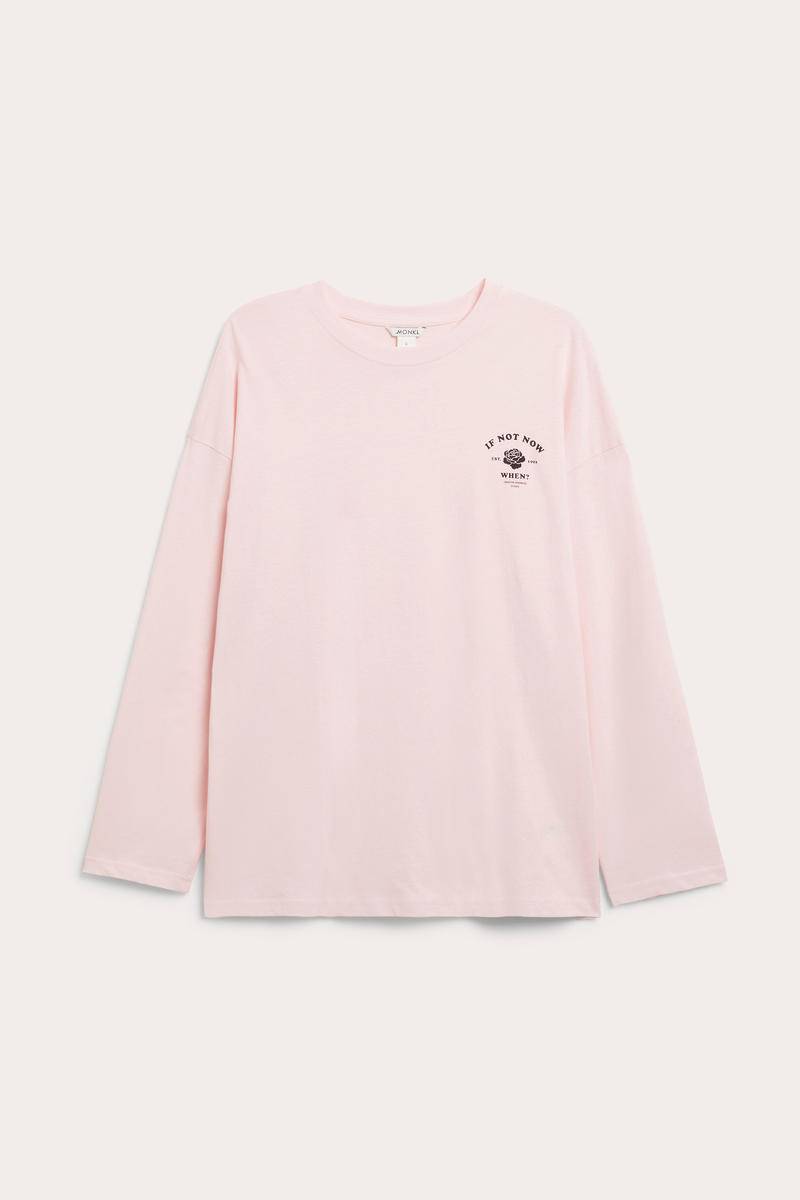 Klassisches Langarmshirt - Rosa von Monki