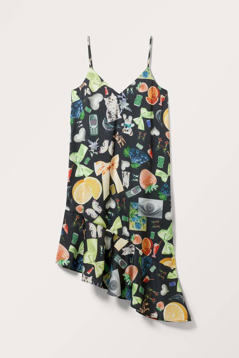 Kleid In Midi-Länge Mit Normaler Passform - Schwarz von Monki