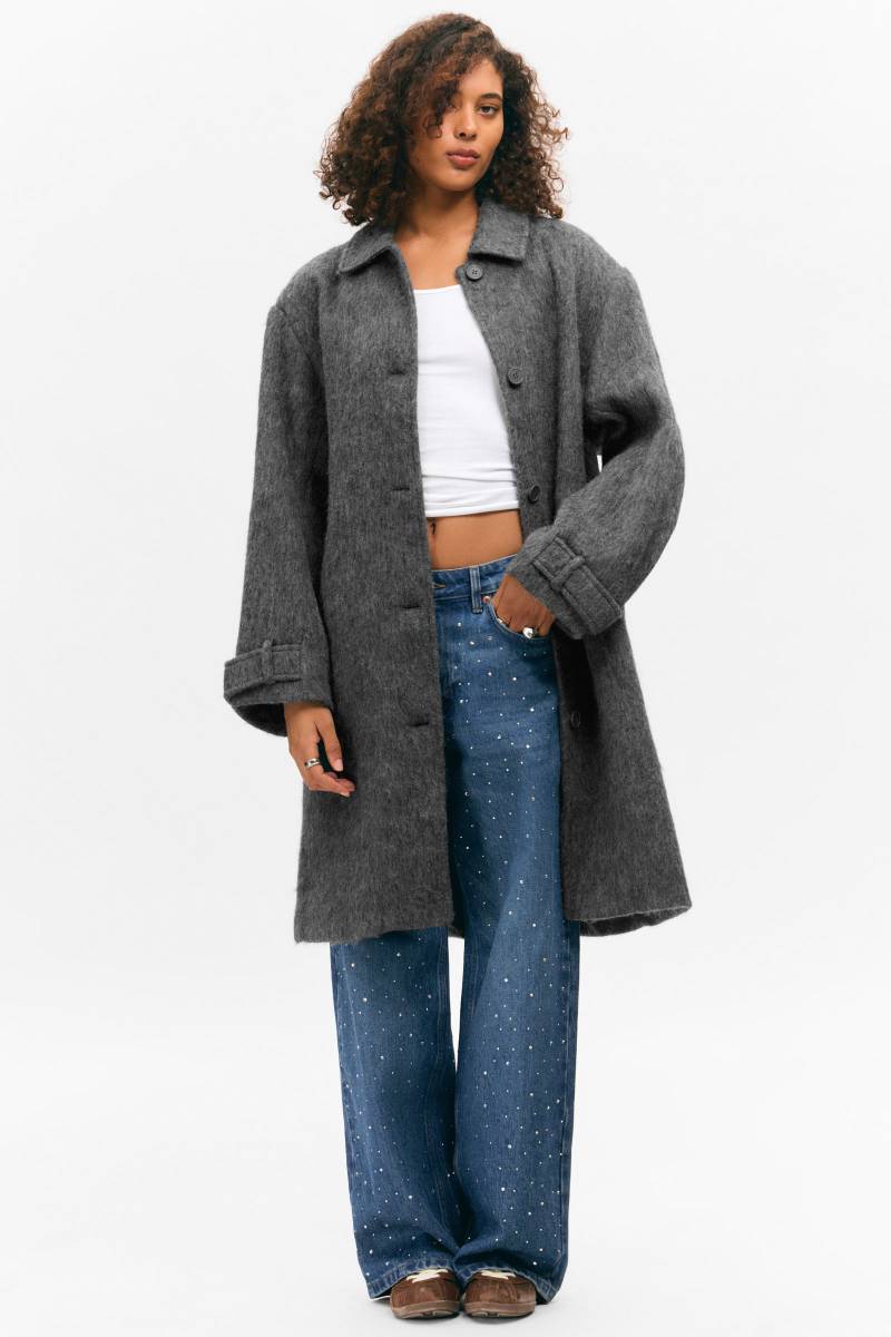Knee-Length Single-Breasted Coat von Monki