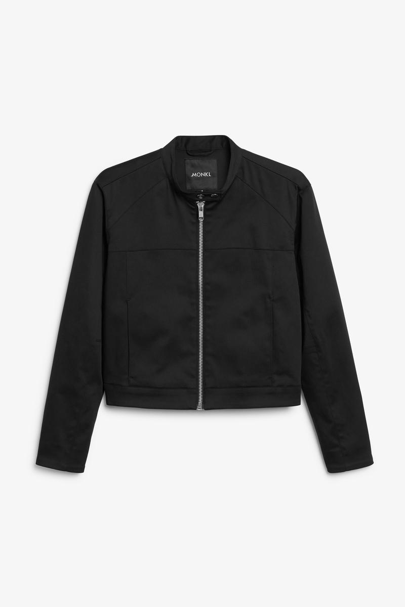 Kurze Bikerjacke - Schwarz von Monki