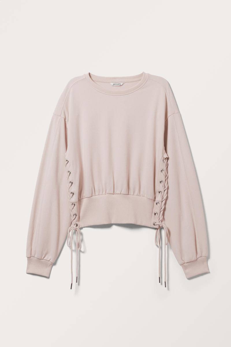 Kurzer Pullover Mit Bindedetails - Rosa von Monki