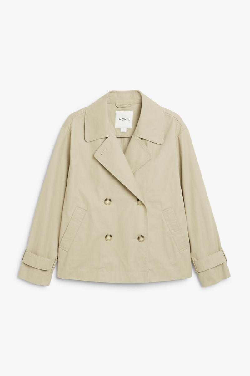 Kurzer Trenchcoat - Beige von Monki