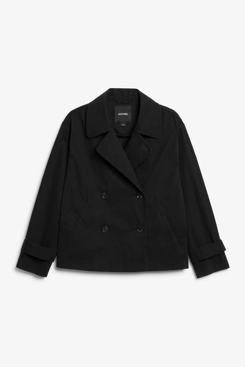 Kurzer Trenchcoat - Schwarz von Monki