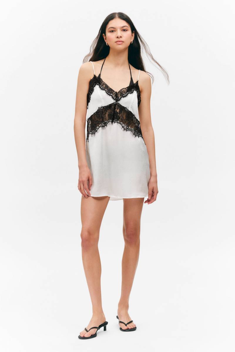 Lace-Trim A-line Mini Slip Dress von Monki