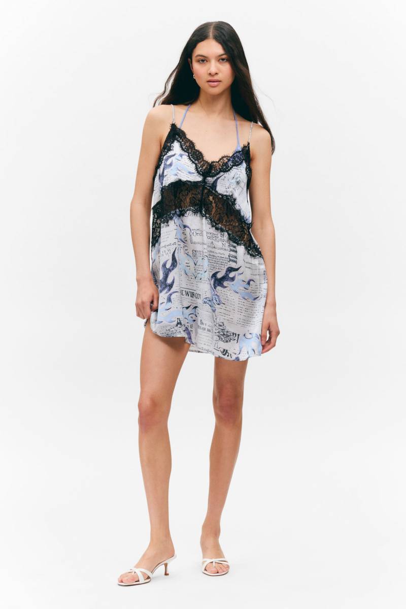 Lace-Trim A-line Mini Slip Dress von Monki