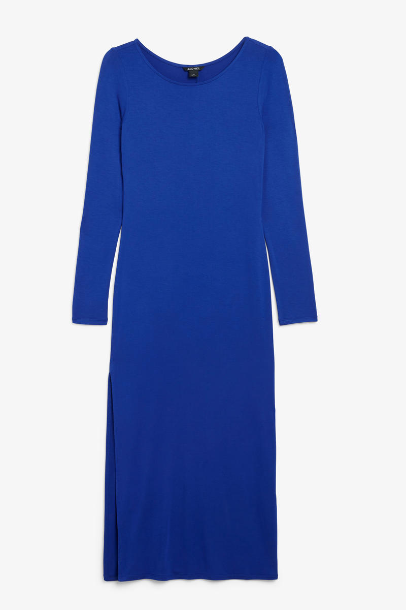 Langärmeliges Bodycon-Kleid - Blau von Monki