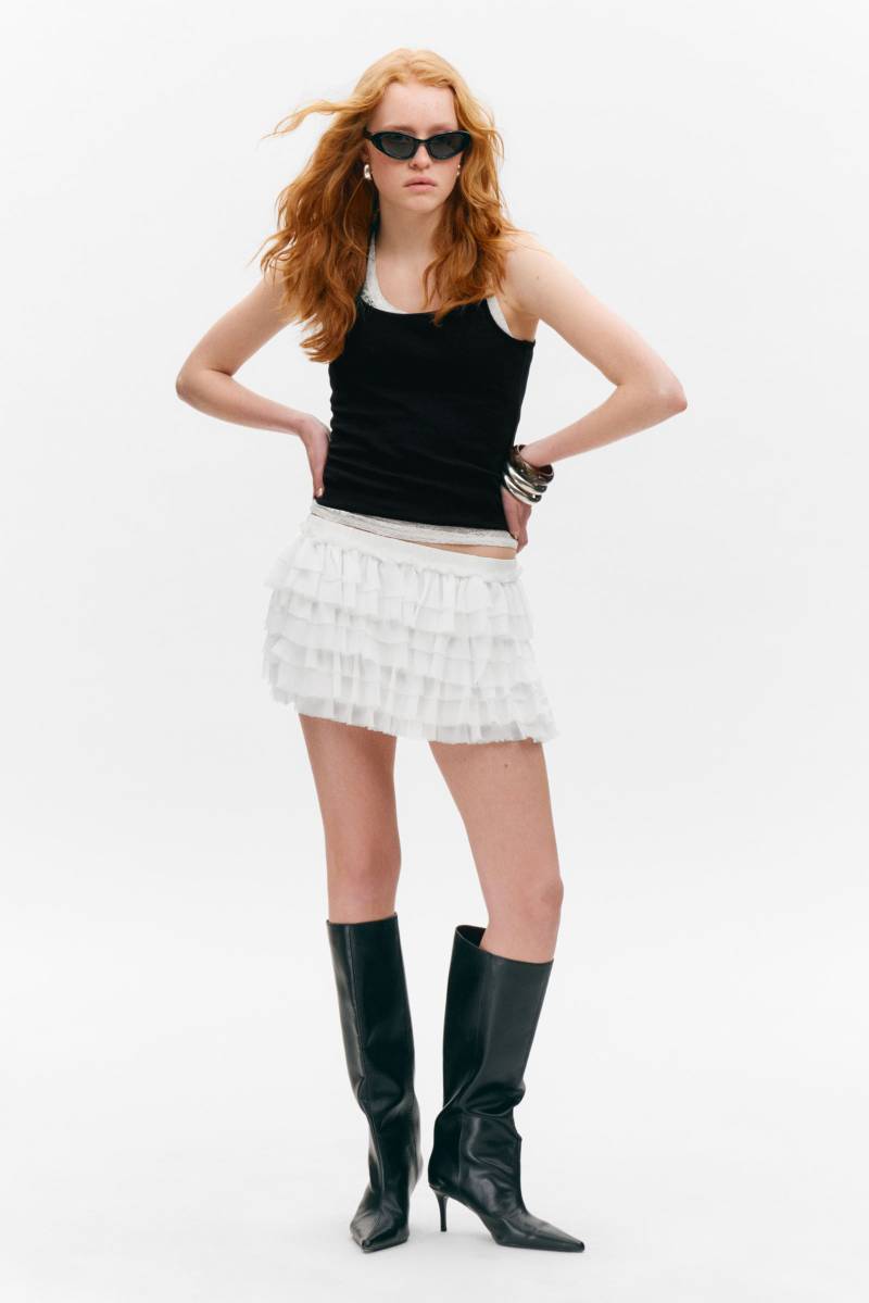 Layered Frill Mini Skirt von Monki