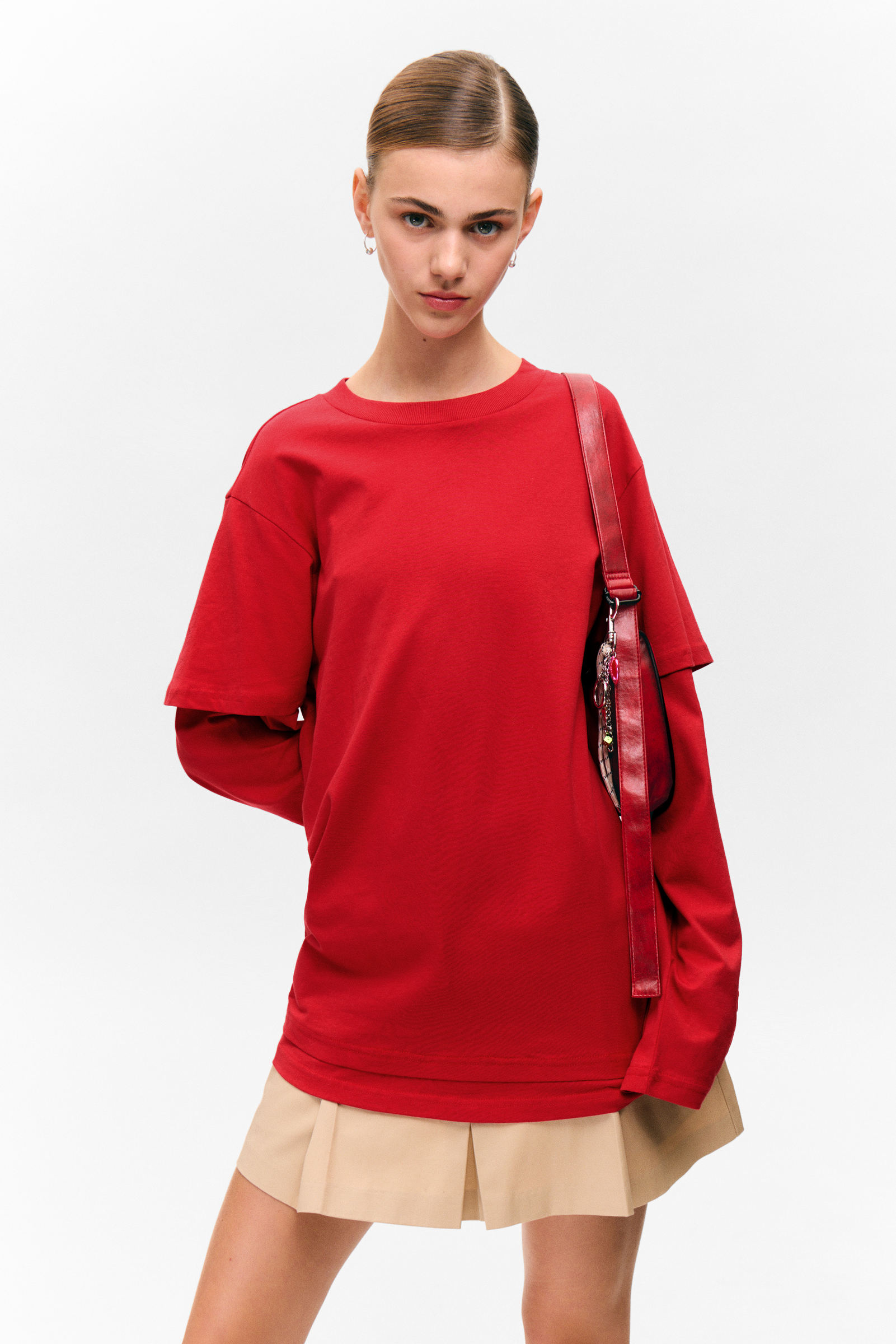 Layered Long-Sleeved Cotton T-shirt von Monki