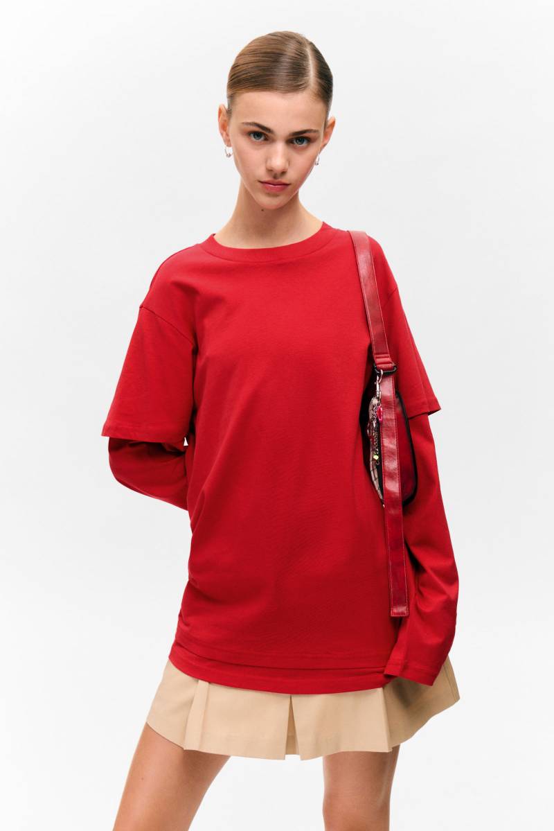 Layered Long-Sleeved Cotton T-shirt von Monki