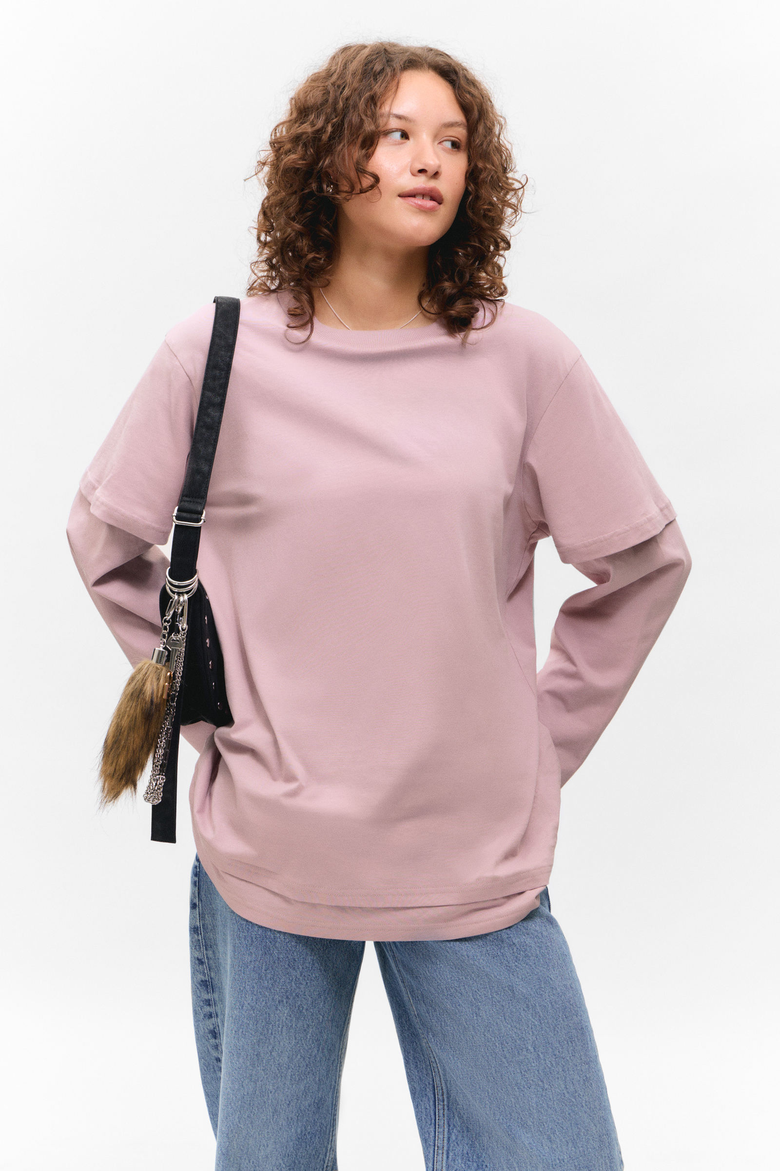 Layered Long-Sleeved Cotton T-shirt von Monki