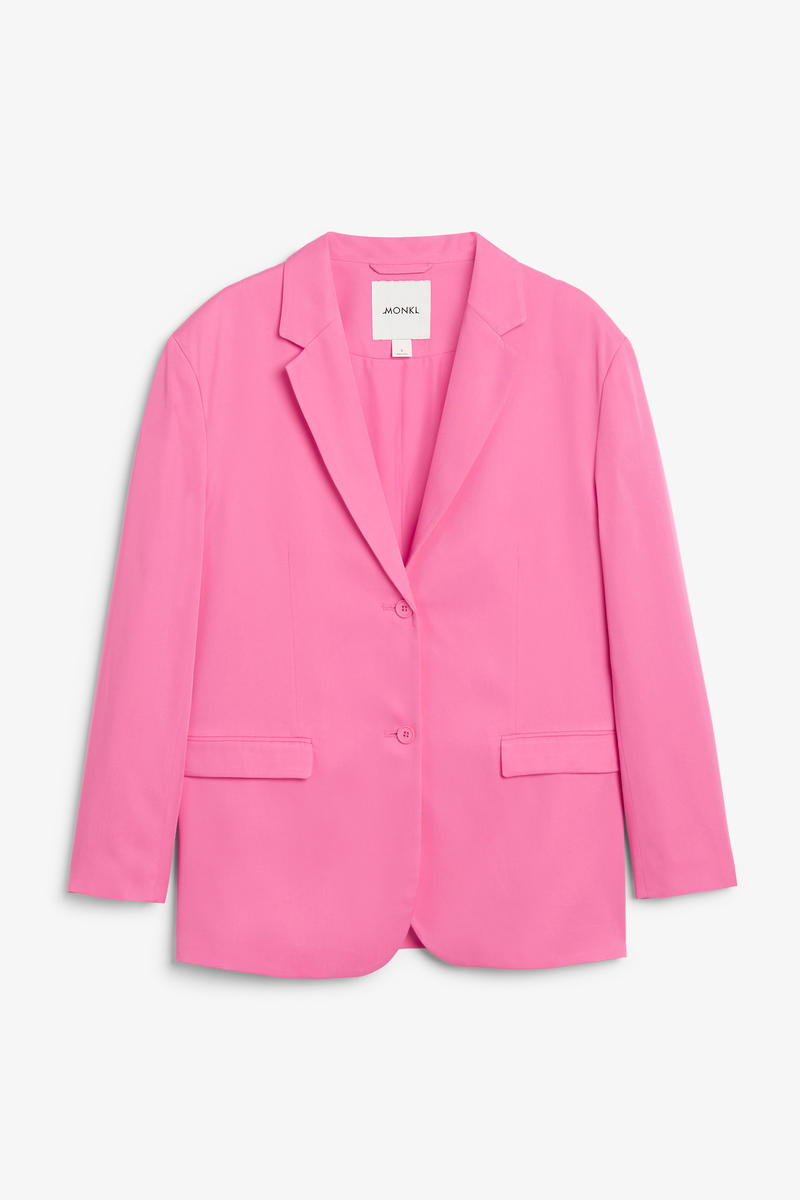 Leichter Einreihiger Blazer - Rosa von Monki