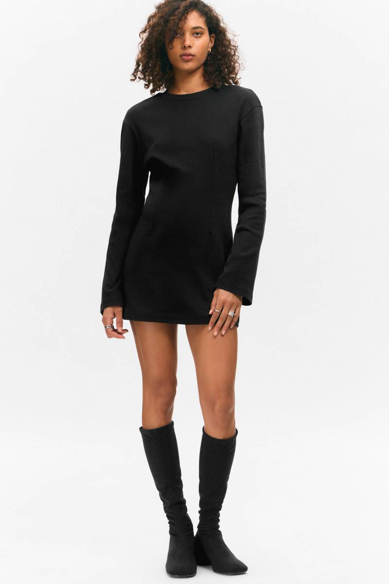 Long-Sleeved Cotton Mini Dress von Monki