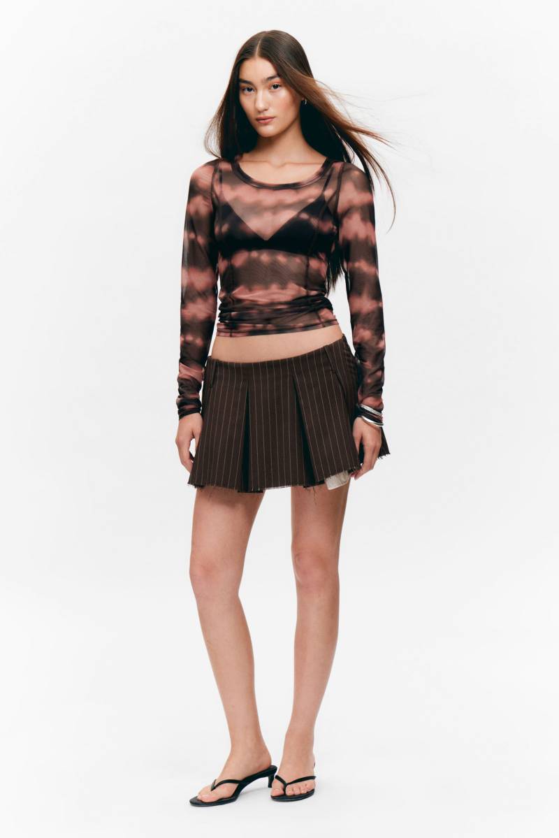 Long-Sleeved Wide Neck Top von Monki