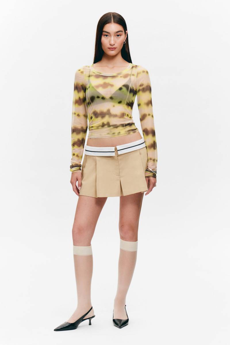 Long-Sleeved Wide Neck Top von Monki