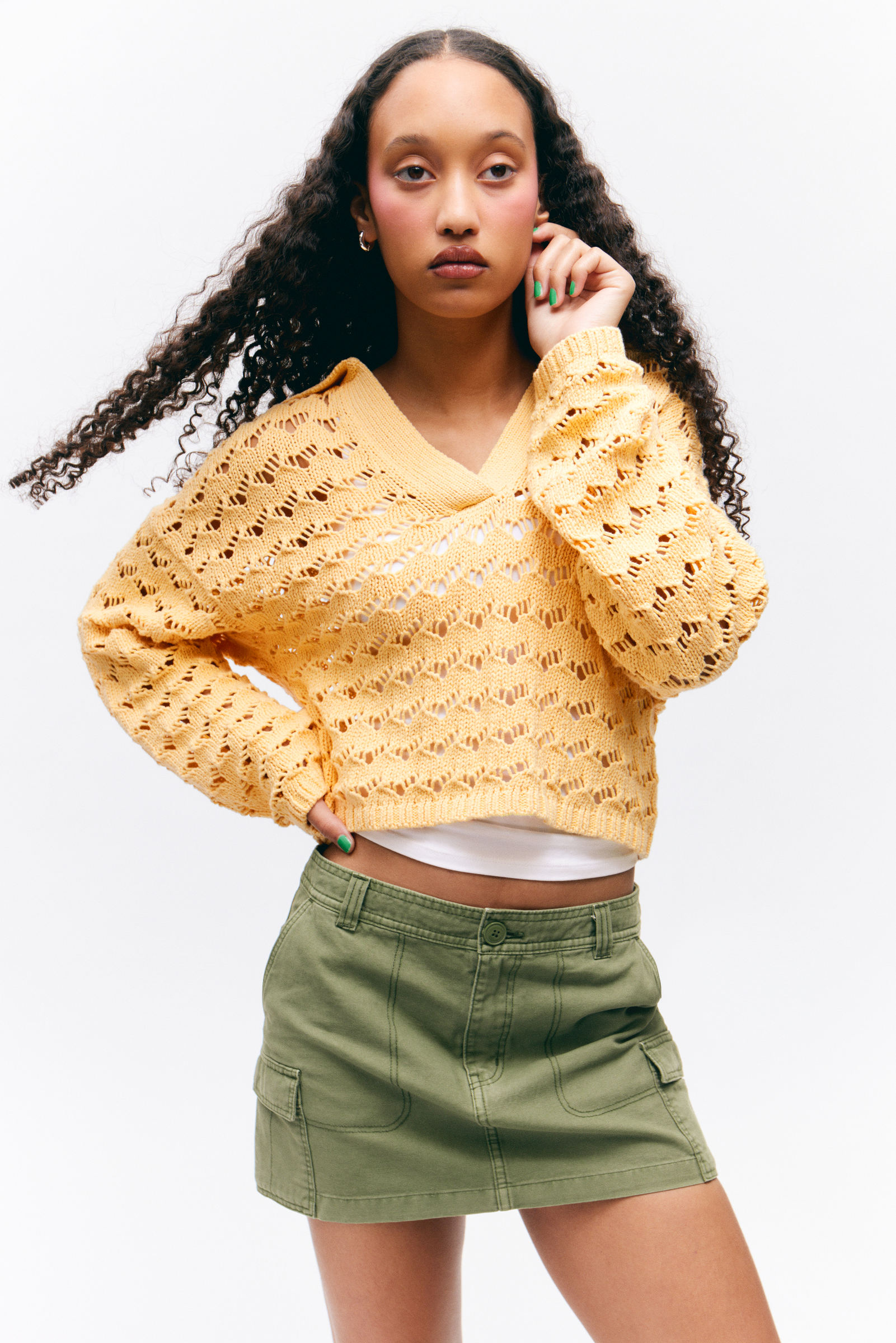 Loose Open-Knit Sweater von Monki