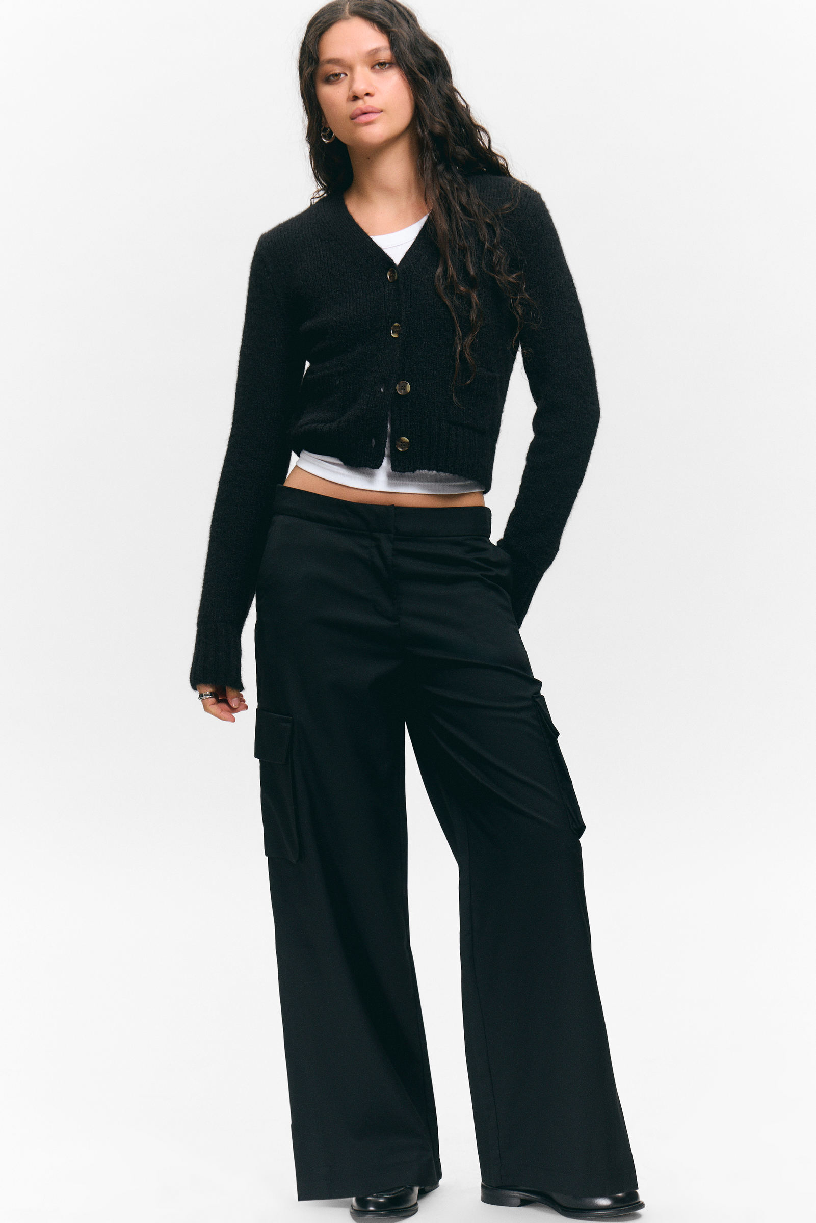 Low Rise Cargo Suiting Trousers von Monki