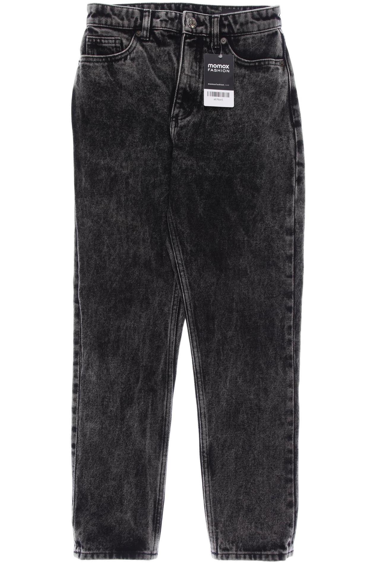 Monki Damen Jeans, schwarz, Gr. 34 von Monki