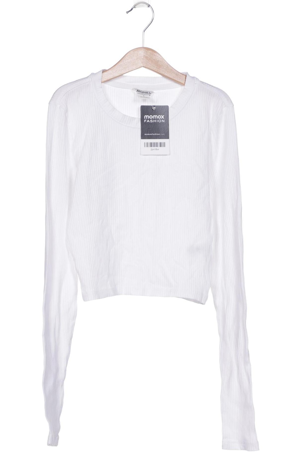 MONKI Damen Langarmshirt, weiß von Monki