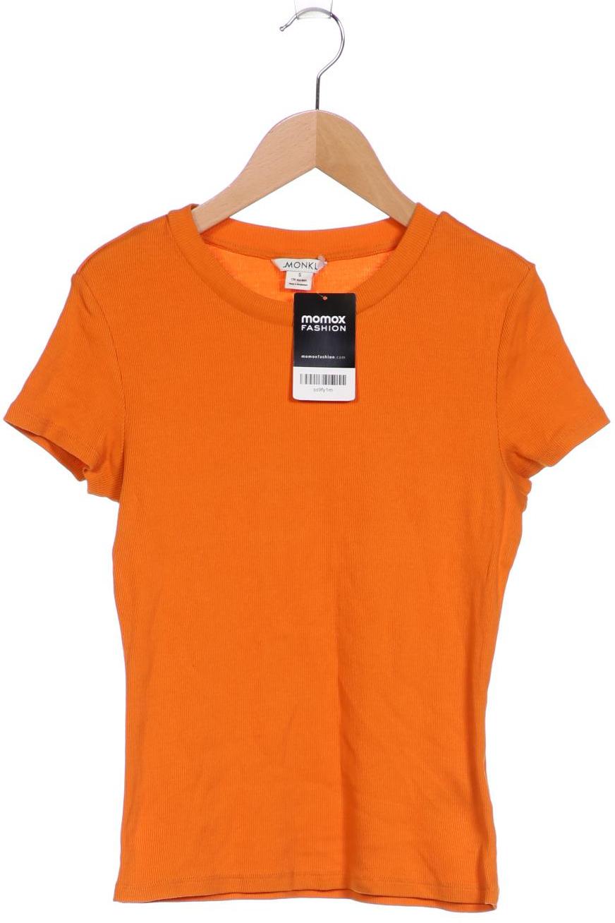 Monki Damen T-Shirt, orange, Gr. 36 von Monki